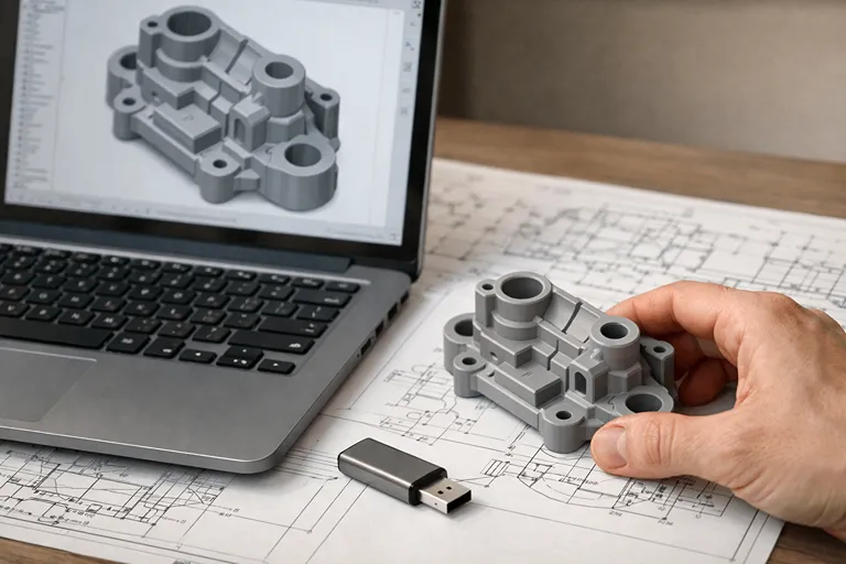 فایل های مورد نیاز سفارش ماشینکاری CNC مثل STEP و نقشه فنی