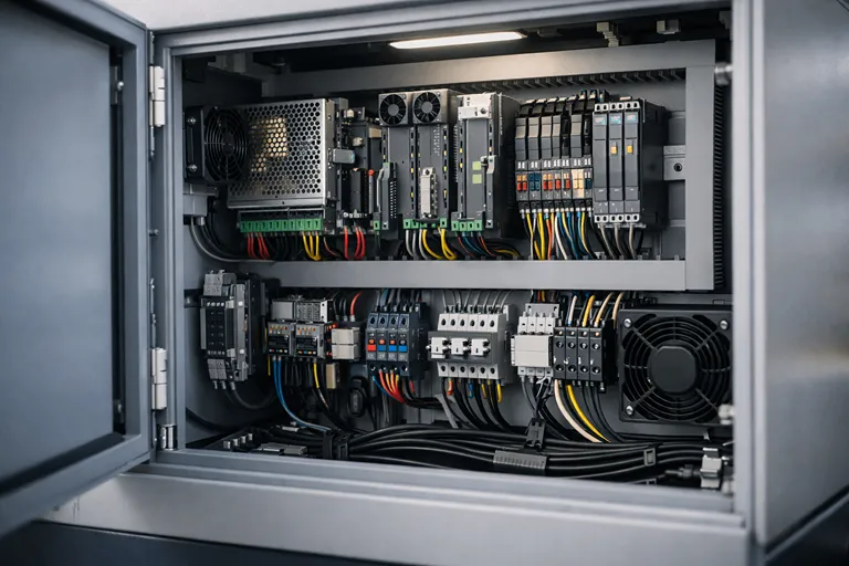 منبع تغذیه و کنترل CNC در دستگاه وایرکات