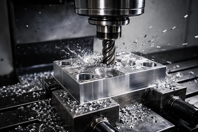 فرز CNC در ماشینکاری CNC و براده برداری دقیق قطعه