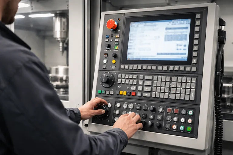 اجرای برنامه تراشکاری CNC و کنترل فرآیند تولید