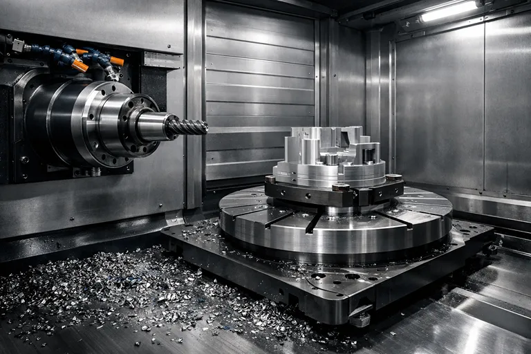 دستگاه فرز CNC افقی با اسپیندل افقی و پالت کاری صنعتی