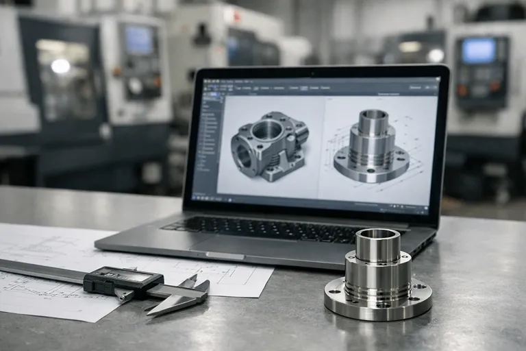 مسیر تولید قطعه از CAD/CAM تا تراشکاری CNC و کنترل کیفیت