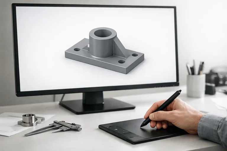 طراحی CAD برای مدل سازی با CNC و آماده سازی مدل سه بعدی