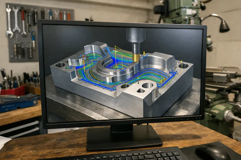 برنامه ریزی CAM و مسیر ابزار برای مدل سازی با دستگاه CNC