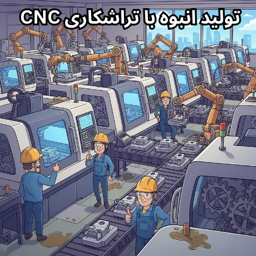 تولید انبوه با تراشکاری CNC + بررسی بهترین گزینه