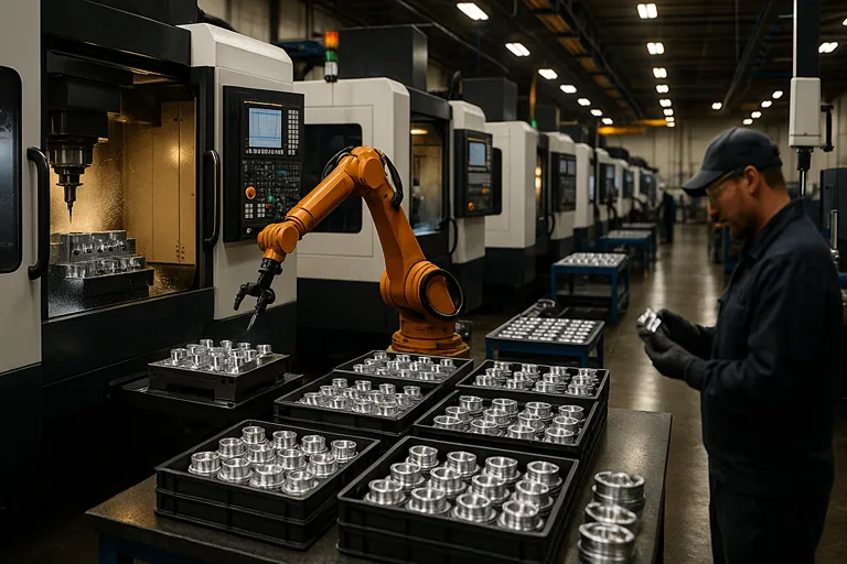 سفارش و تولید انبوه قطعات فلزی با دستگاه cnc