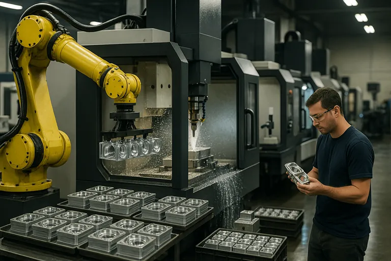 تولید انبوه با دستگاه cnc